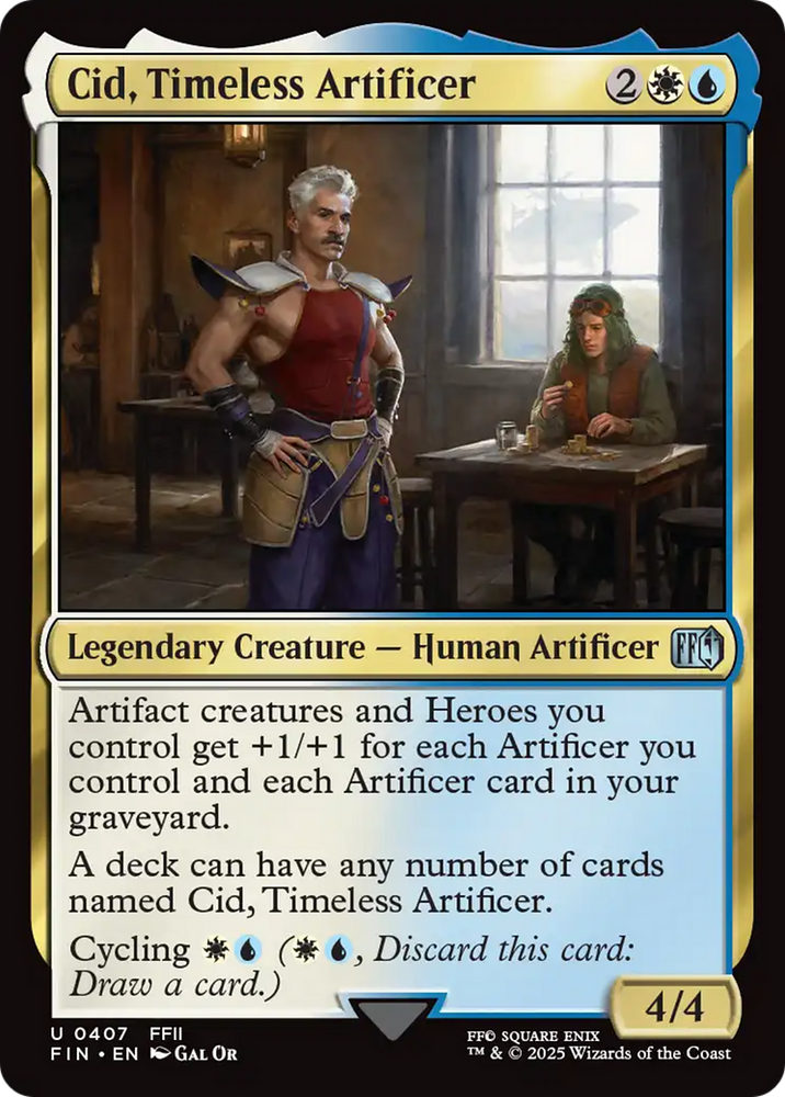 Cid, Timeless Artificer (0407) [FINAL FANTASY] Magic: The Gathering