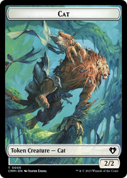 The Monarch // Cat (0005) Double-Sided Token [Commander Masters Tokens] Magic: The Gathering