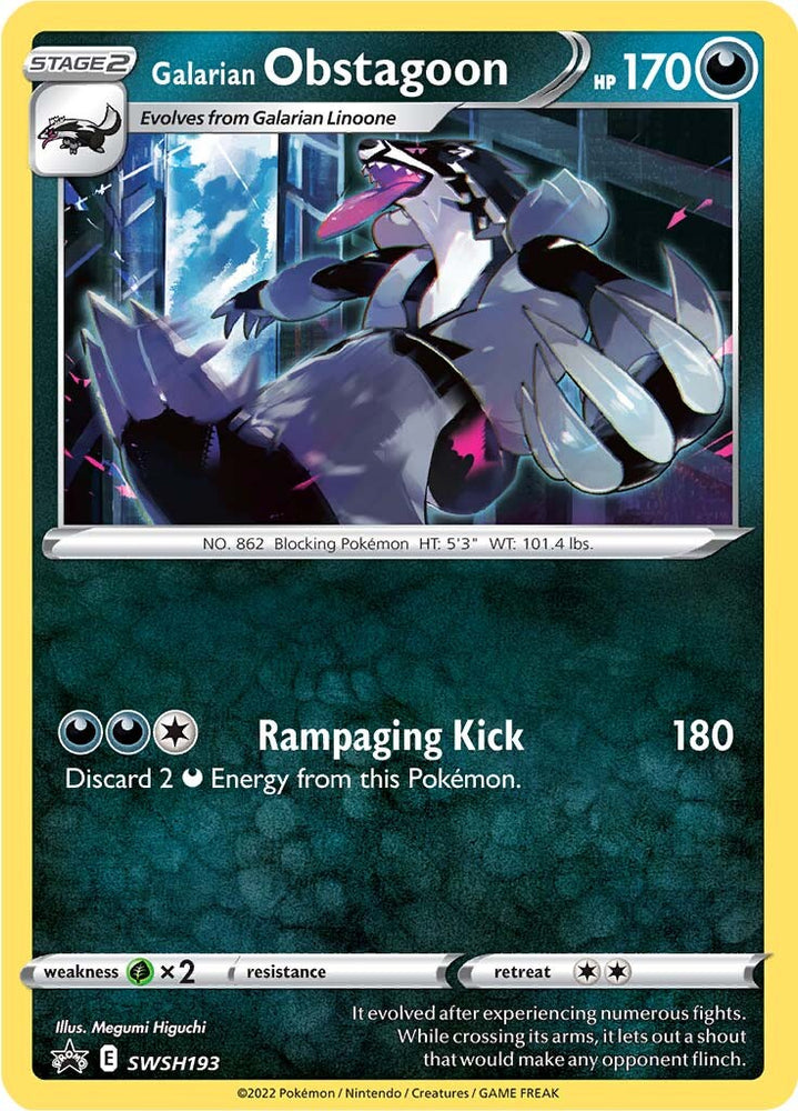 Galarian Obstagoon (SWSH193) [Sword & Shield: Black Star Promos] Pokémon