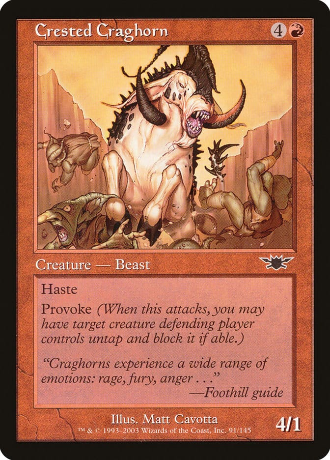 Crested Craghorn [Legions] Magic: The Gathering
