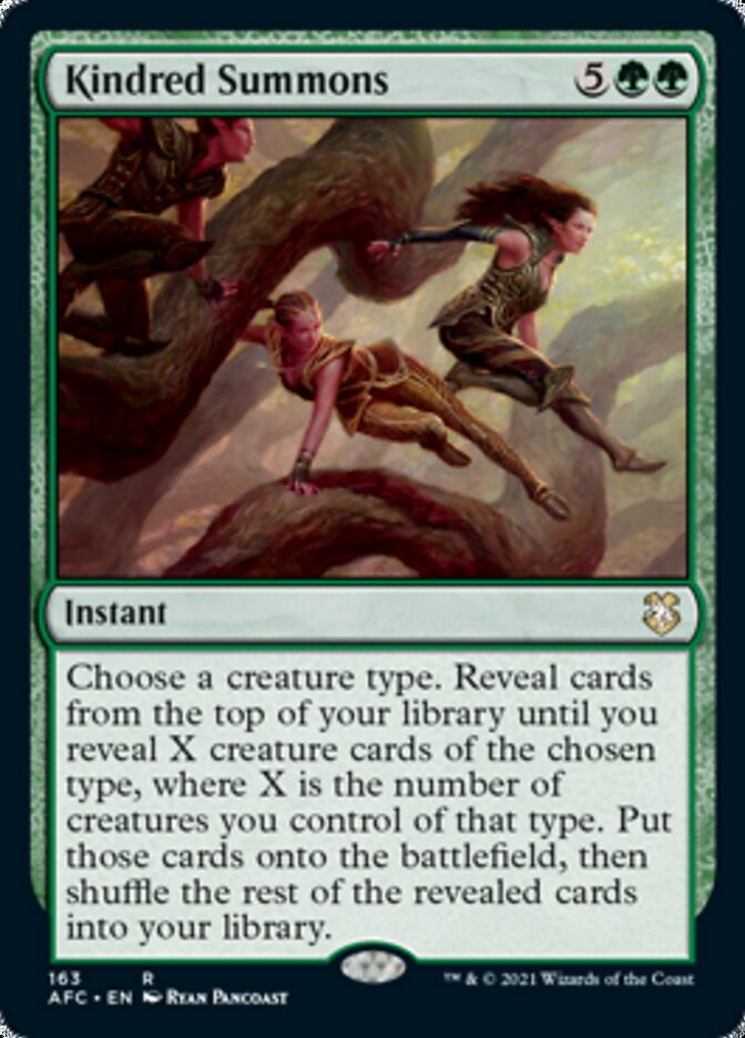 Kindred Summons [Dungeons & Dragons: Adventures in the Forgotten Realms Commander] Magic: The Gathering