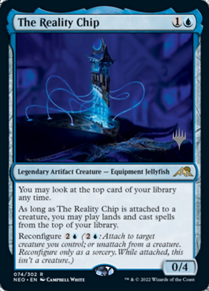 The Reality Chip (Promo Pack) [Kamigawa: Neon Dynasty Promos] Magic: The Gathering