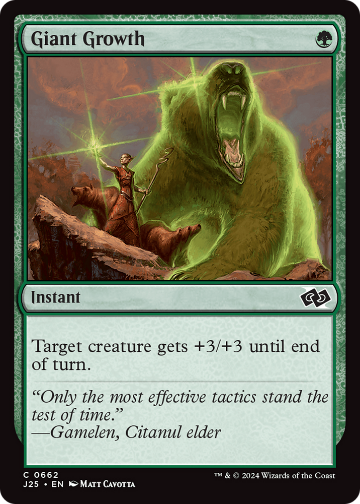 Giant Growth [Foundations Jumpstart] Magic: The Gathering