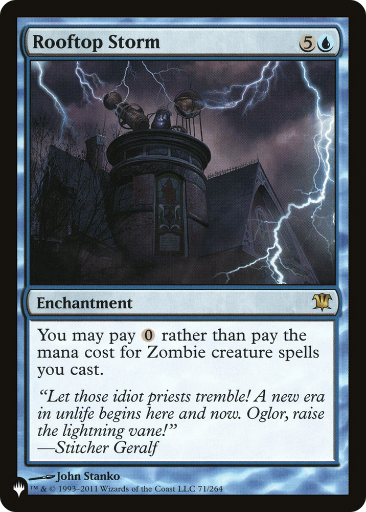 Rooftop Storm [The List] Magic: The Gathering