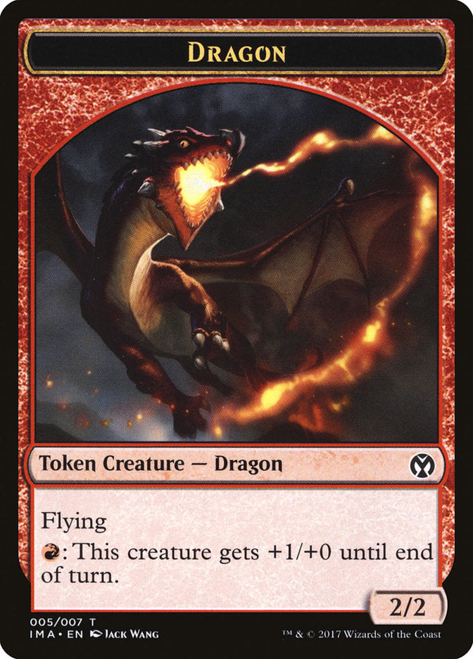 Dragon Token (005/007) [Iconic Masters Tokens] Magic: The Gathering