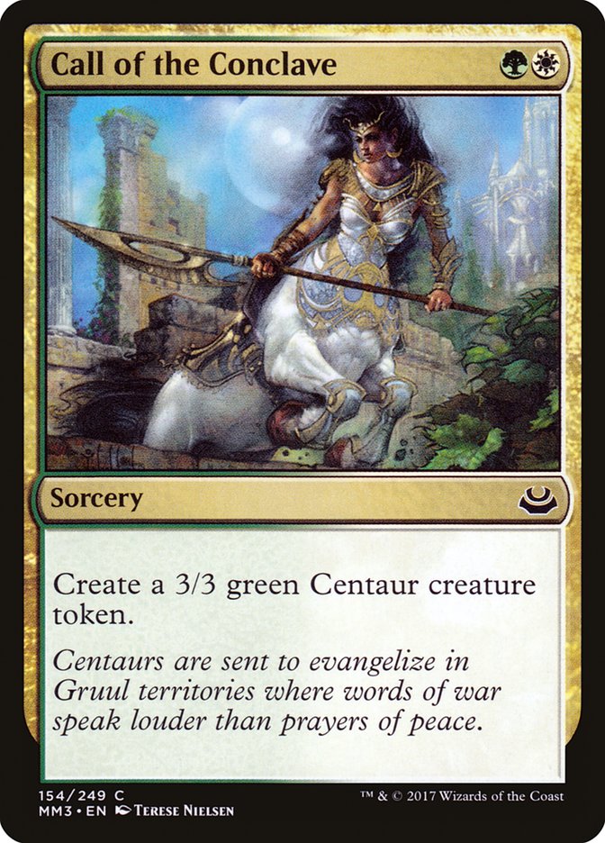 Call of the Conclave [Modern Masters 2017] Magic: The Gathering