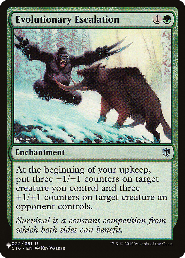 Evolutionary Escalation [The List] Magic: The Gathering