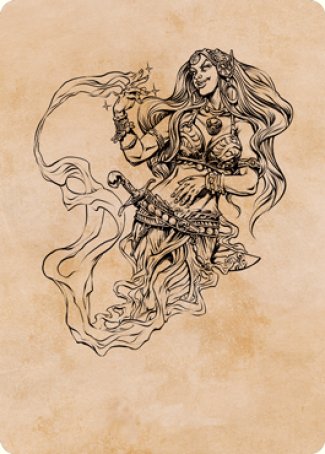Djinni Windseer (Showcase) Art Card [Dungeons & Dragons: Adventures in the Forgotten Realms Art Series] Magic: The Gathering