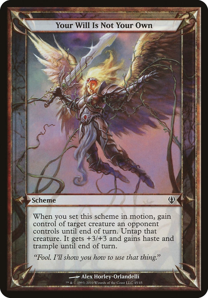 Your Will Is Not Your Own (Schemes) [Archenemy Schemes] Magic: The Gathering