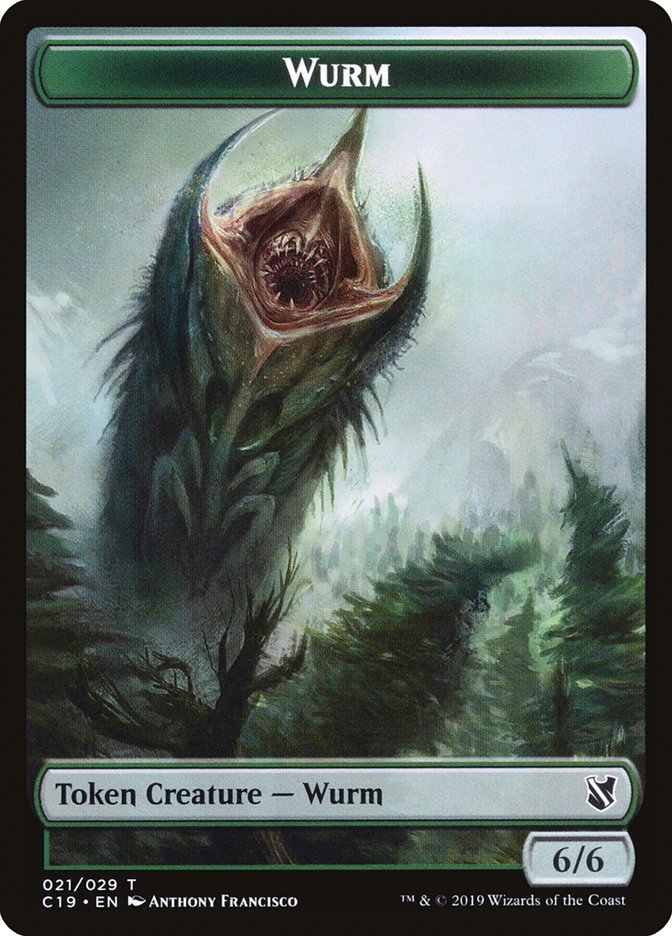 Wurm Token [Commander 2019 Tokens] Magic: The Gathering