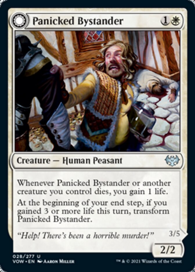 Panicked Bystander // Cackling Culprit [Innistrad: Crimson Vow] Magic: The Gathering