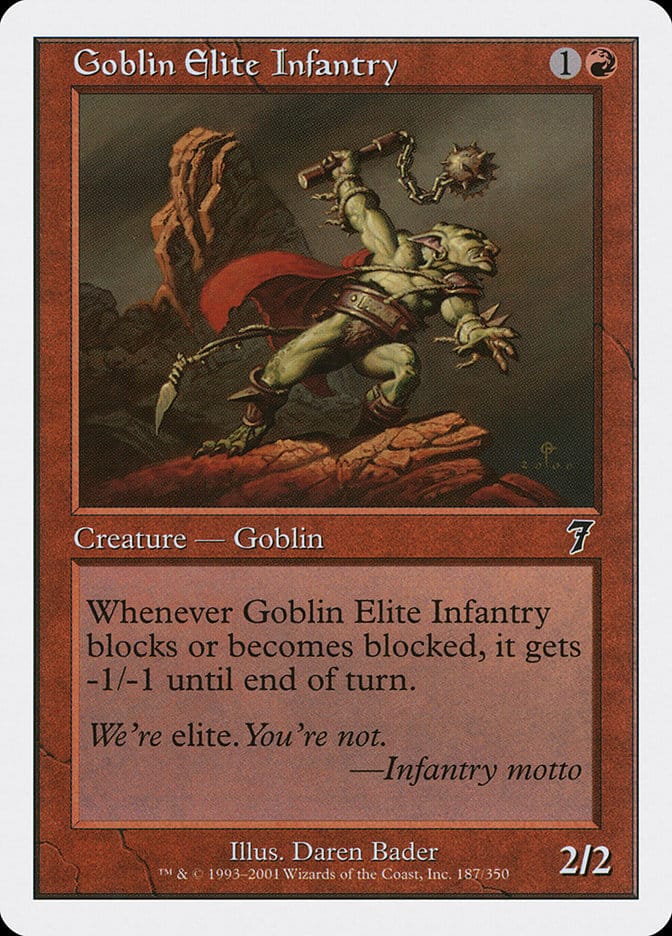 Goblin Elite Infantry [Seventh Edition] Magic: The Gathering