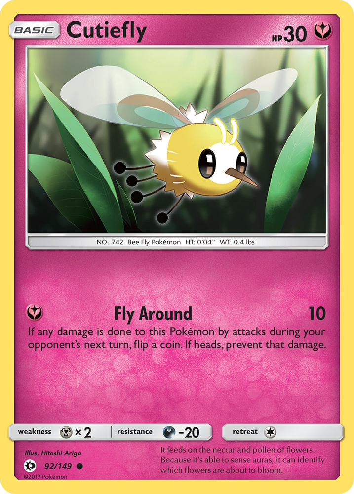 Cutiefly (92/149) [Sun & Moon: Base Set] Pokémon
