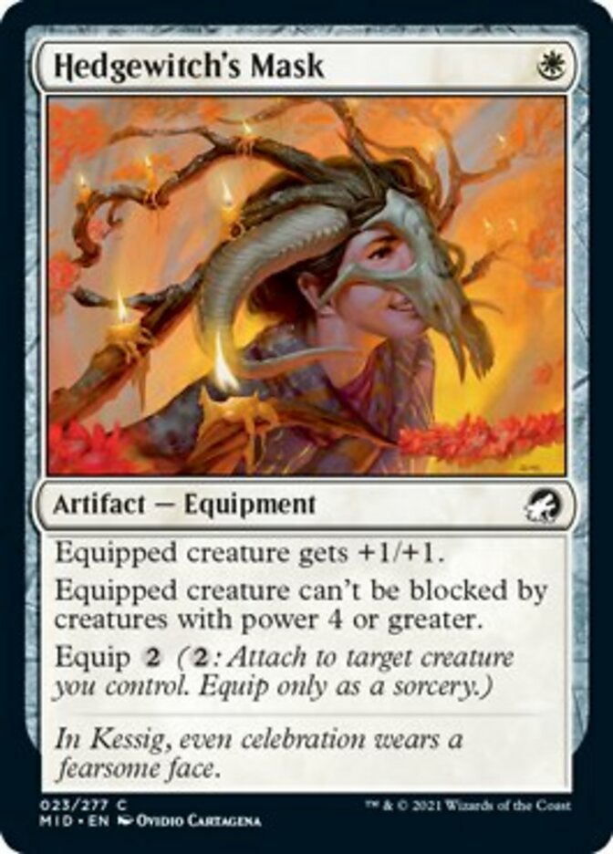 Hedgewitch's Mask [Innistrad: Midnight Hunt] Magic: The Gathering