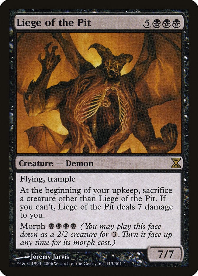 Liege of the Pit [Time Spiral] Magic: The Gathering
