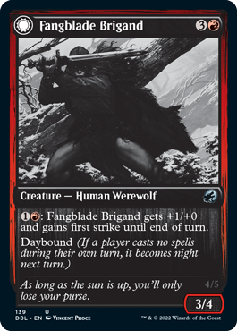 Fangblade Brigand // Fangblade Eviscerator [Innistrad: Double Feature] Magic: The Gathering