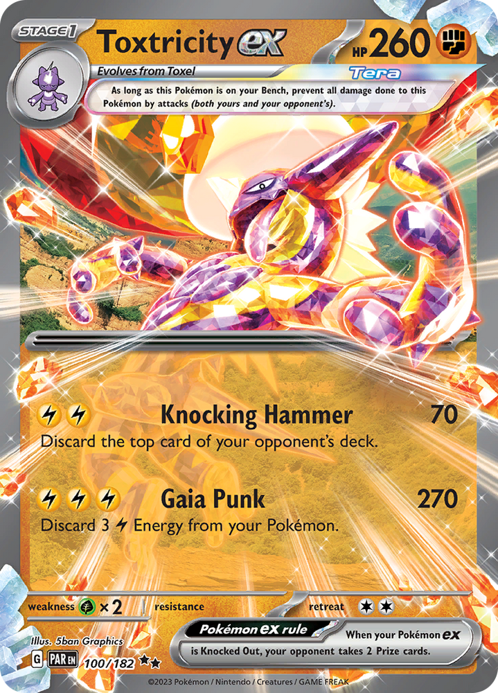 Toxtricity ex (100/182) [Scarlet & Violet: Paradox Rift] Pokémon