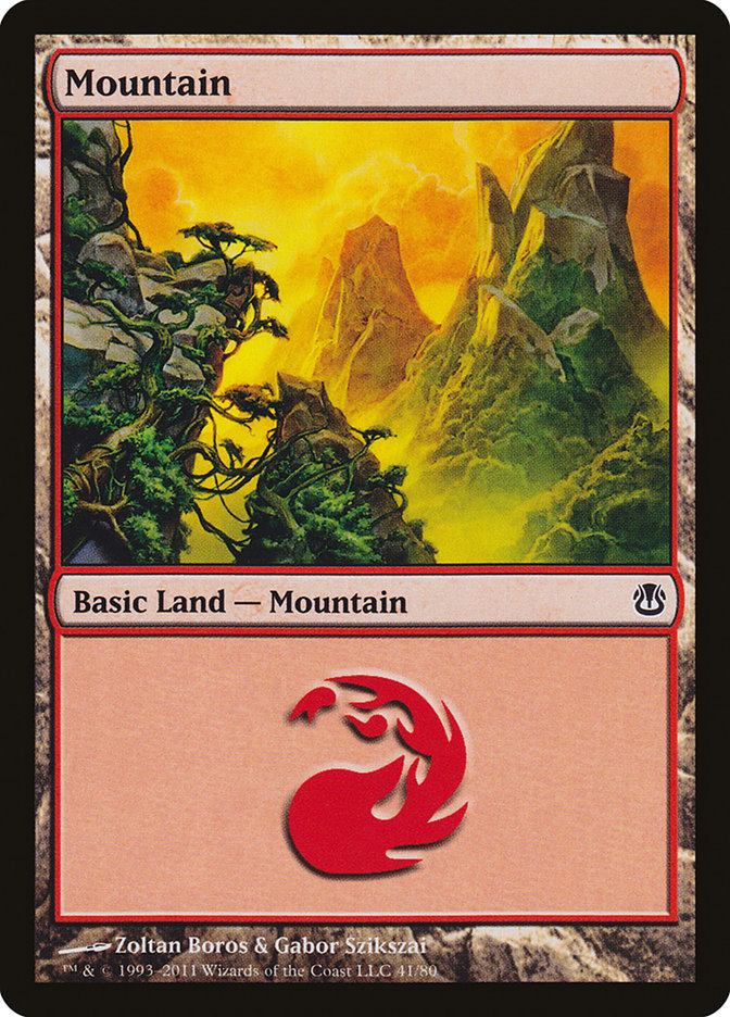 Mountain (41) [Duel Decks: Ajani vs. Nicol Bolas] Magic: The Gathering