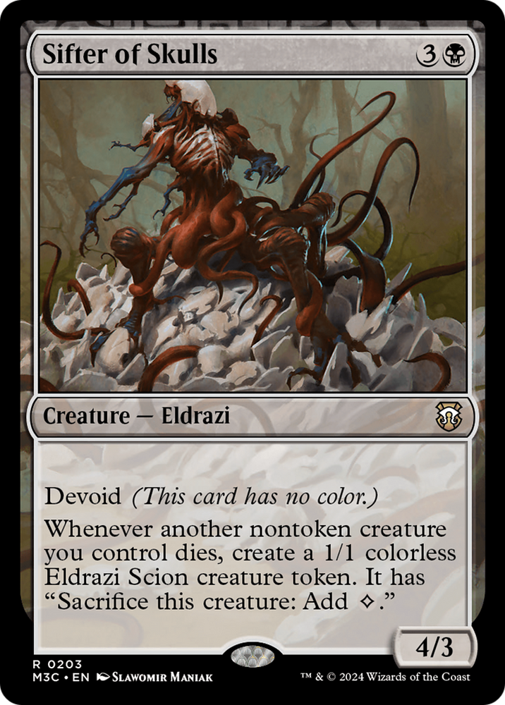 Sifter of Skulls (Ripple Foil) [Modern Horizons 3 Commander] Magic: The Gathering