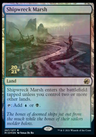 Shipwreck Marsh [Innistrad: Midnight Hunt Prerelease Promos] Magic: The Gathering