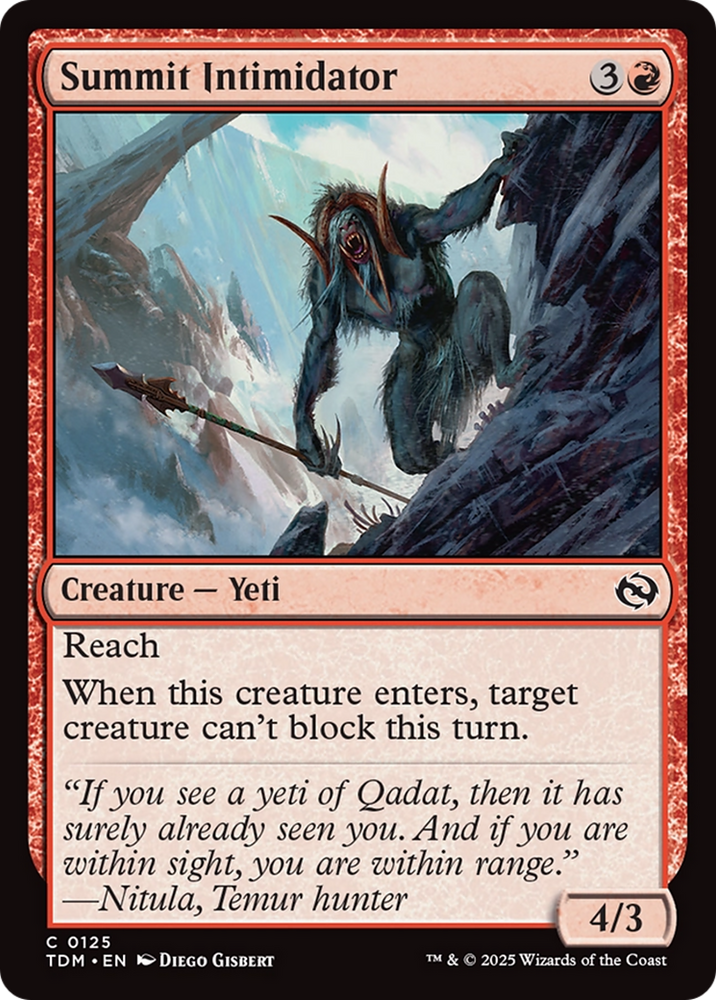 Summit Intimidator [Tarkir: Dragonstorm] Magic: The Gathering