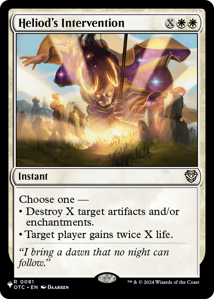 Heliod's Intervention [The List] Magic: The Gathering