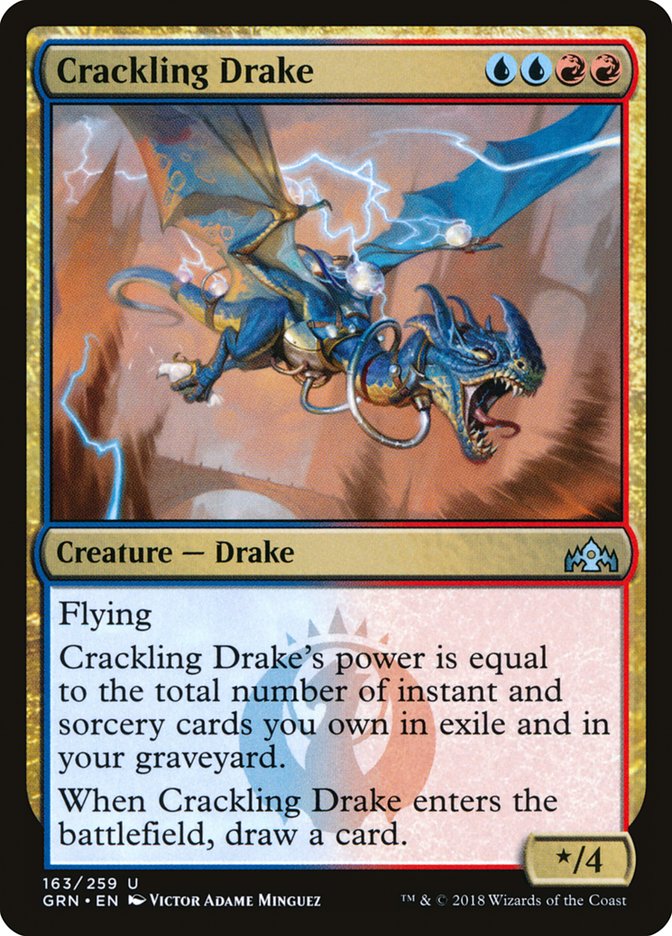 Crackling Drake [Guilds of Ravnica] Magic: The Gathering