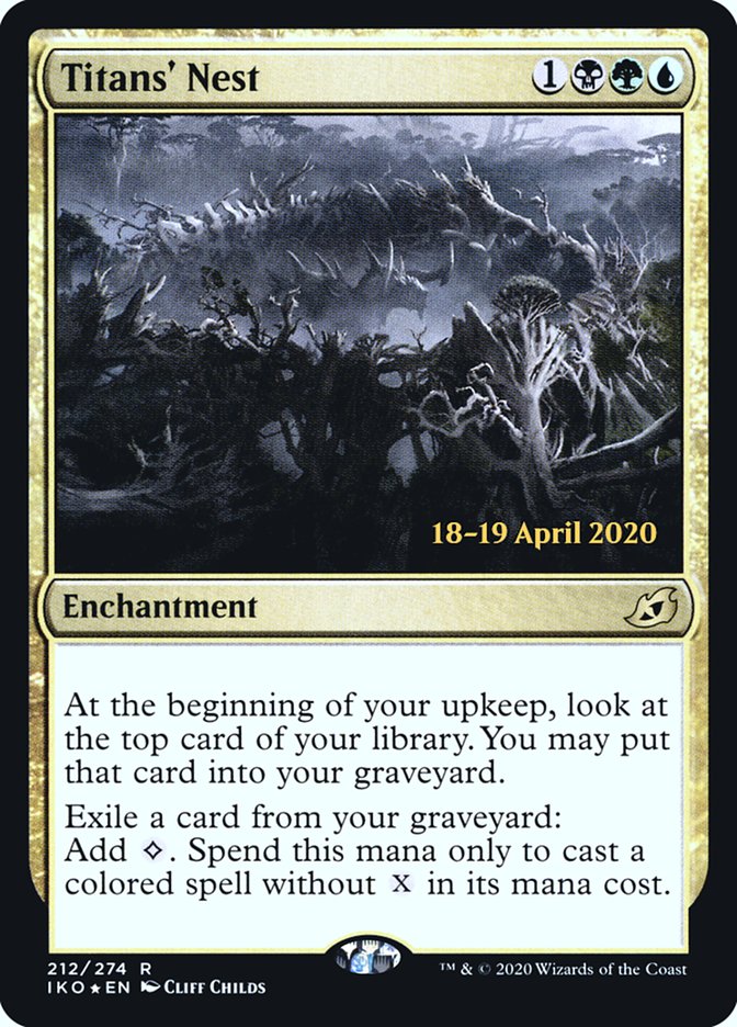 Titans' Nest [Ikoria: Lair of Behemoths Prerelease Promos] Magic: The Gathering