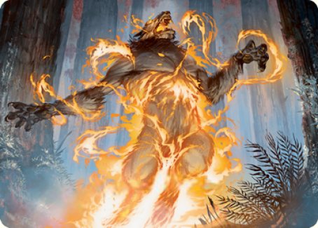 Burn the Accursed Art Card [Innistrad: Midnight Hunt Art Series] Magic: The Gathering