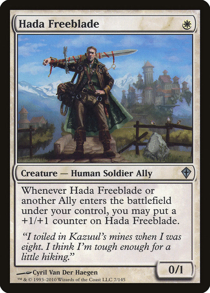 Hada Freeblade [Worldwake] Magic: The Gathering