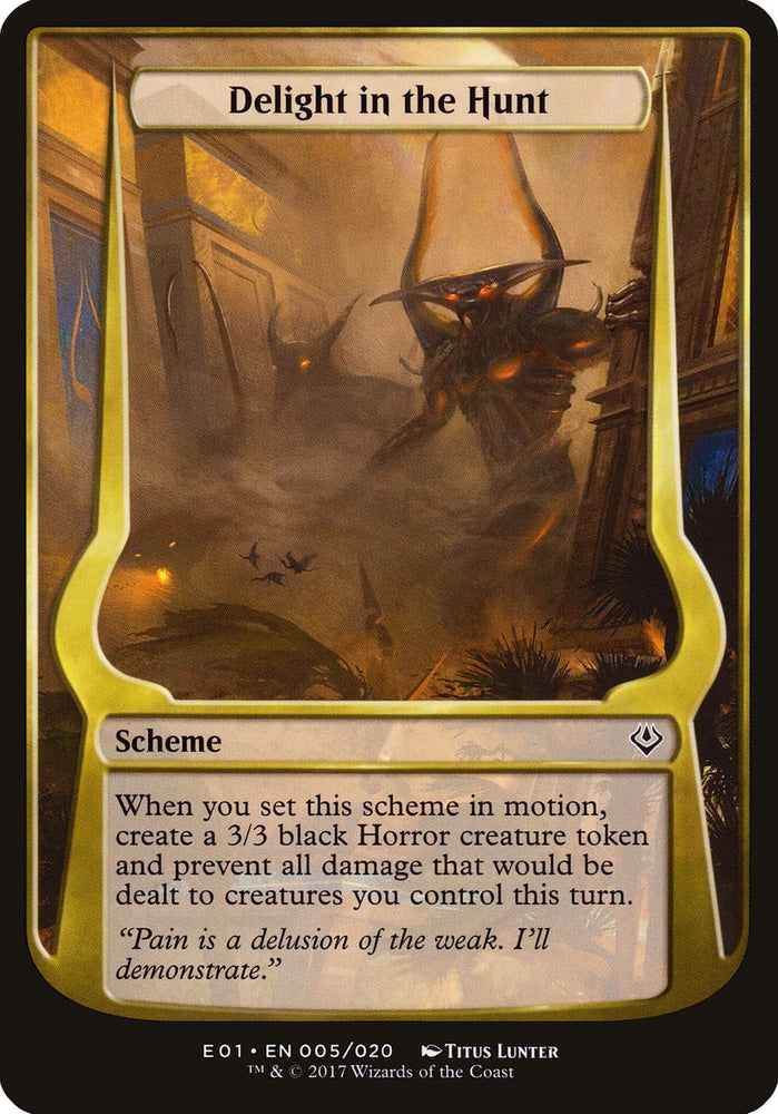 Delight in the Hunt (Schemes) [Archenemy: Nicol Bolas Schemes] Magic: The Gathering