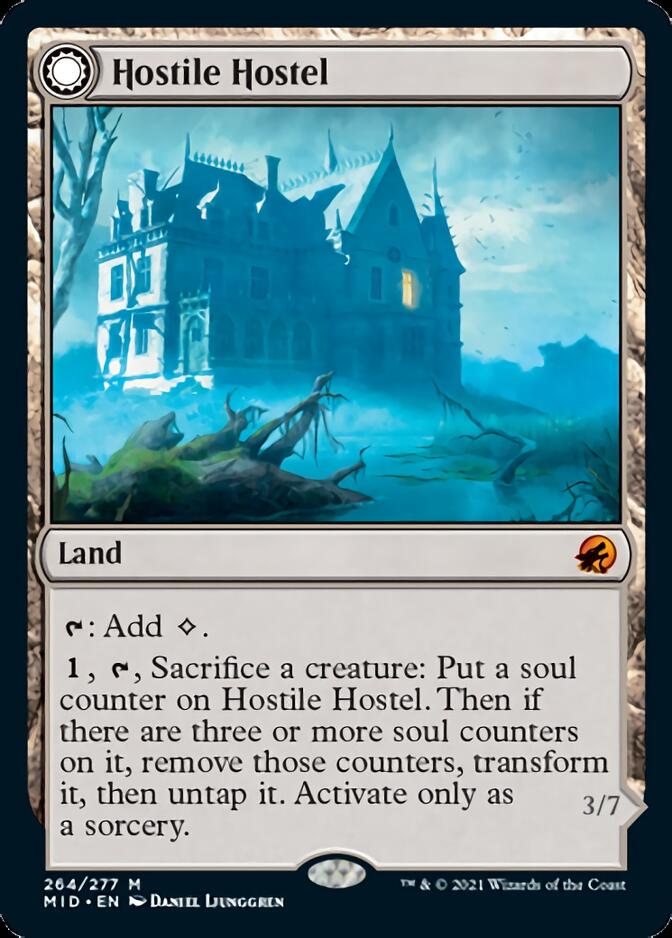 Hostile Hostel // Creeping Inn [Innistrad: Midnight Hunt] Magic: The Gathering