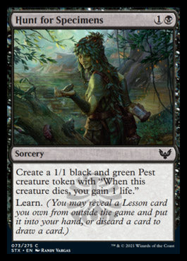 Hunt for Specimens [Strixhaven: School of Mages] Magic: The Gathering