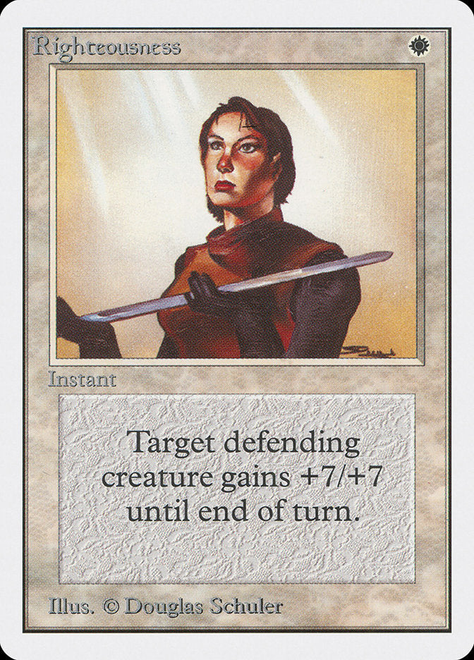 Righteousness [Unlimited Edition] Magic: The Gathering