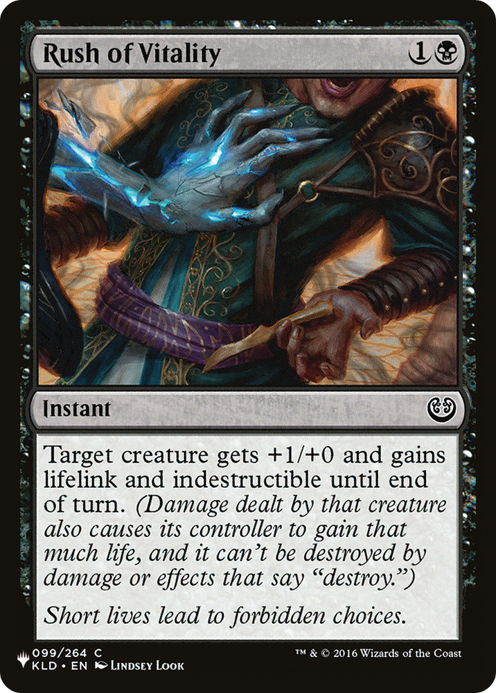 Rush of Vitality [The List] Magic: The Gathering