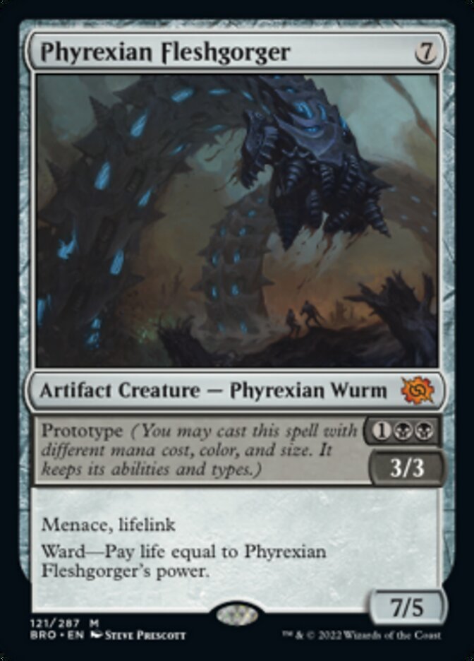 Phyrexian Fleshgorger (Promo Pack) [The Brothers' War Promos] Magic: The Gathering