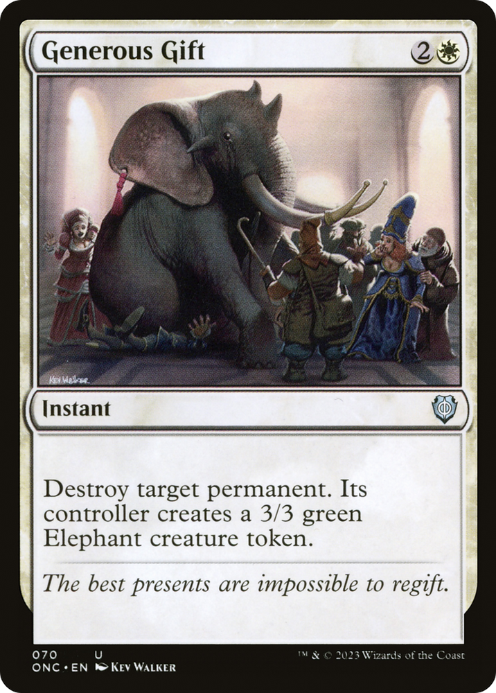 Generous Gift [Phyrexia: All Will Be One Commander] Magic: The Gathering