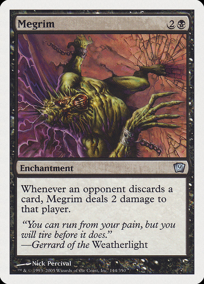 Megrim [Ninth Edition] Magic: The Gathering