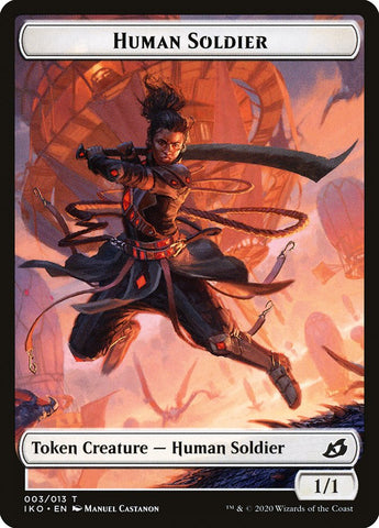 Cat Bird // Human Soldier (003) Double-Sided Token [Ikoria: Lair of Behemoths Tokens] Magic: The Gathering
