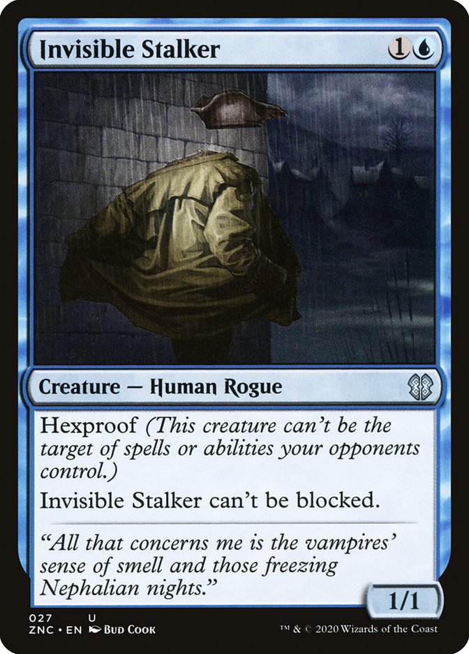 Invisible Stalker [Zendikar Rising Commander] Magic: The Gathering