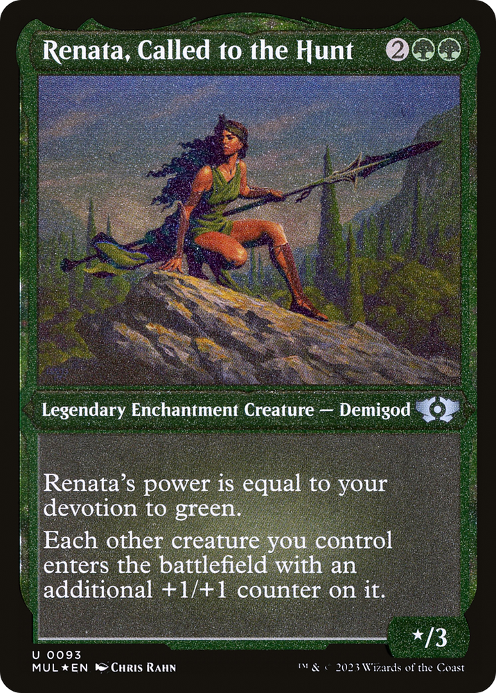 Renata, Called to the Hunt (Foil Etched) [Multiverse Legends] Magic: The Gathering