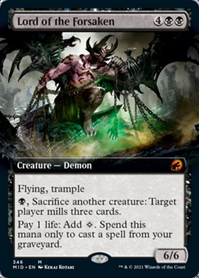Lord of the Forsaken (Extended Art) [Innistrad: Midnight Hunt] Magic: The Gathering