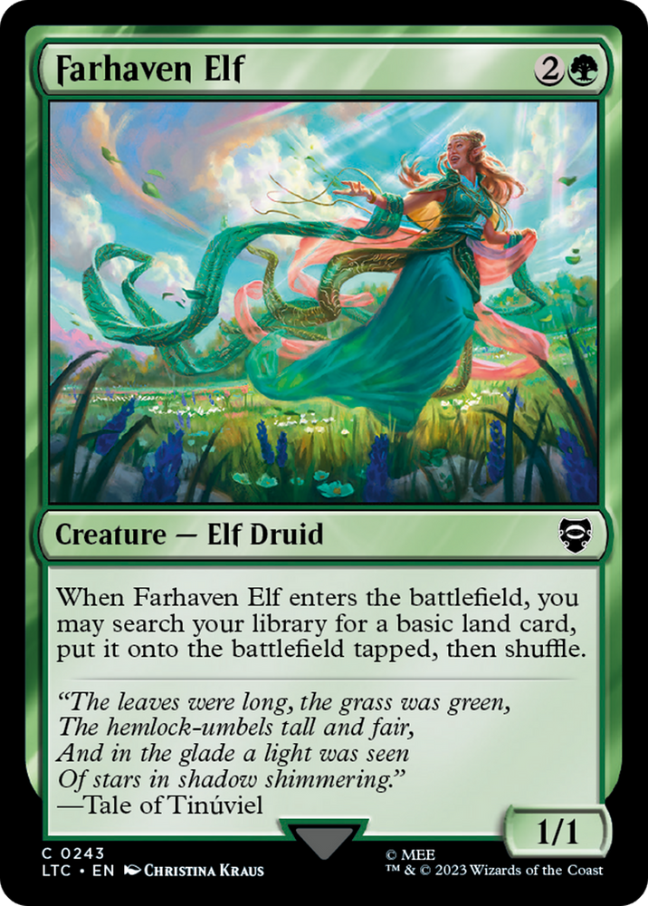 Farhaven Elf [The Lord of the Rings: Tales of Middle-Earth Commander] Magic: The Gathering