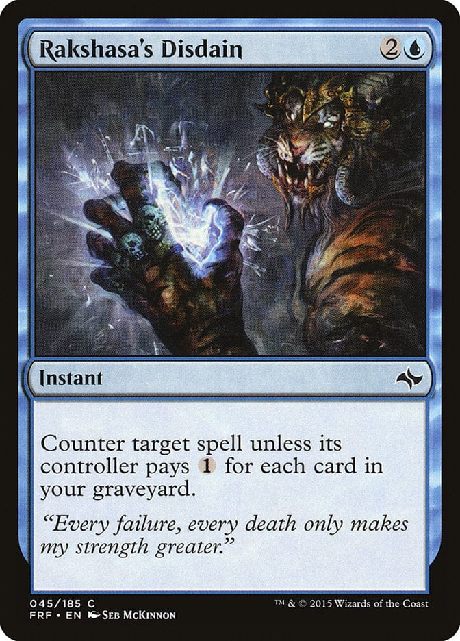 Rakshasa's Disdain [Fate Reforged] Magic: The Gathering