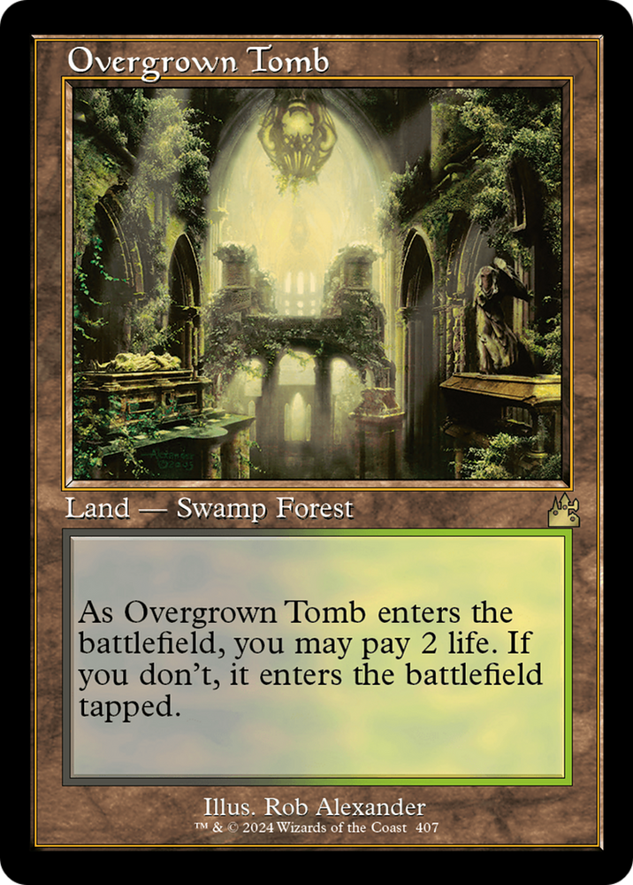 Overgrown Tomb (Retro) [Ravnica Remastered] Magic: The Gathering