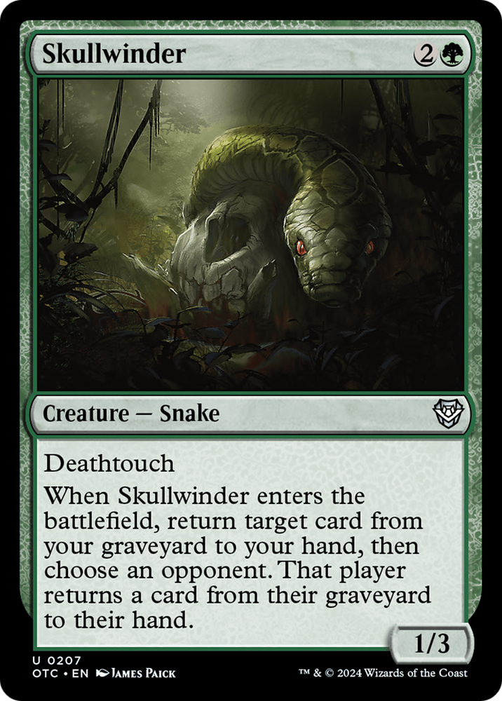 Skullwinder [Outlaws of Thunder Junction Commander] Magic: The Gathering