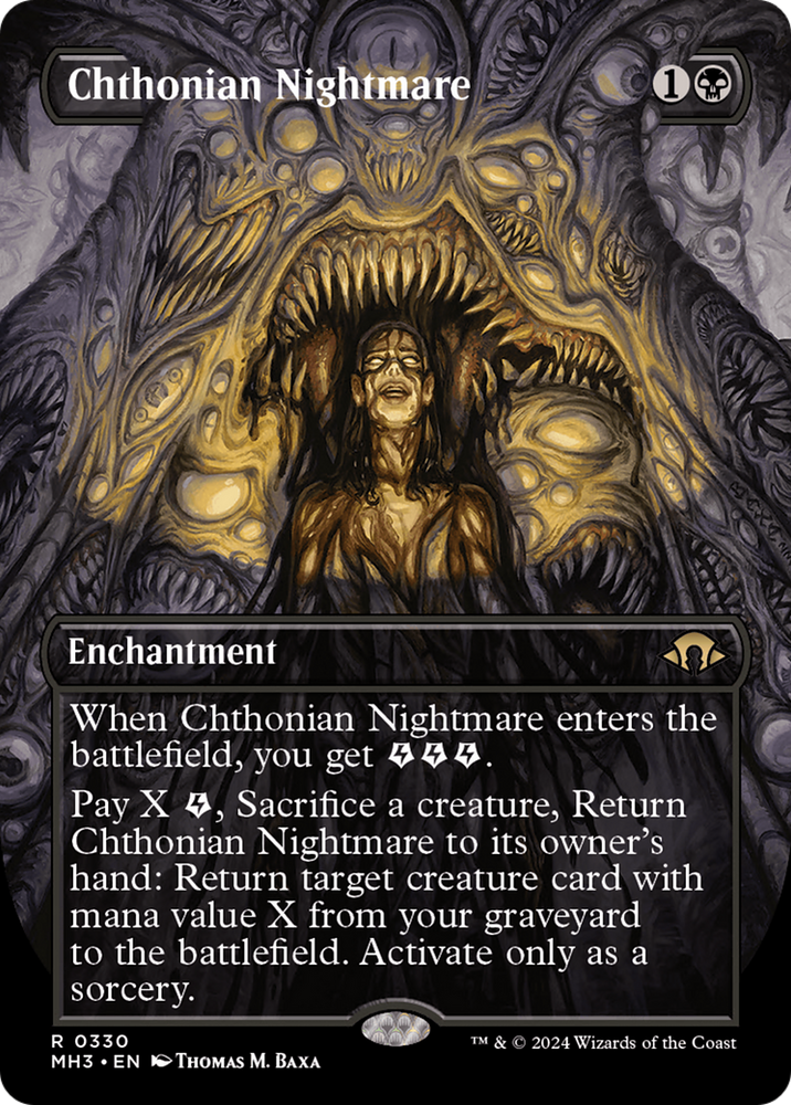 Chthonian Nightmare (Borderless) [Modern Horizons 3] Magic: The Gathering