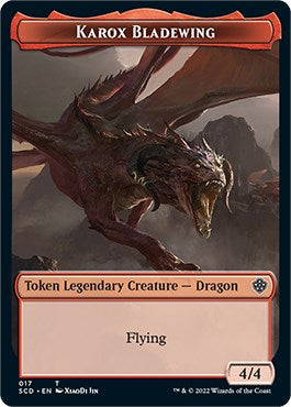 Karox Bladewing // Karox Bladewing Double-Sided Token [Starter Commander Decks] Magic: The Gathering