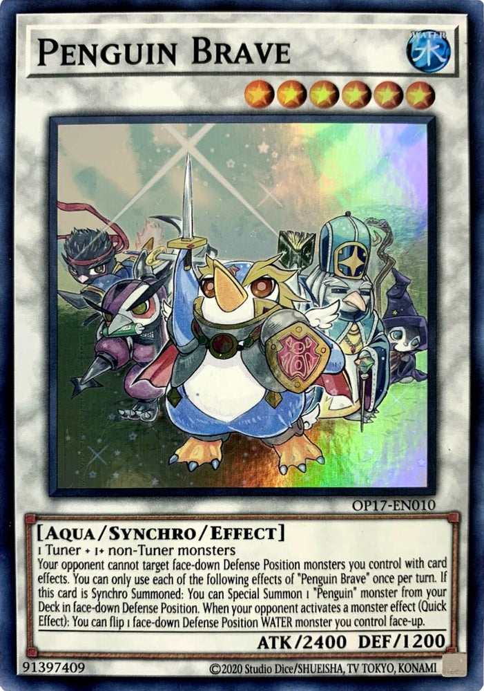 Penguin Brave [OP17-EN010] Super Rare - Yugioh Cards For Your TCG Needs!