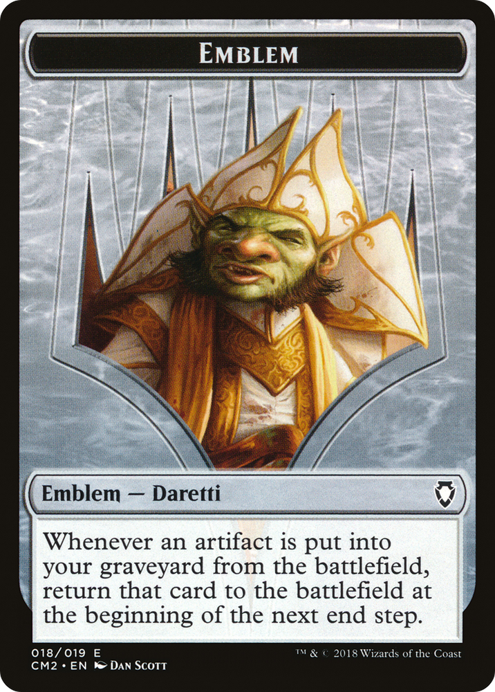 Treasure // Daretti Emblem Double-Sided Token [Secret Lair Drop Series] Magic: The Gathering